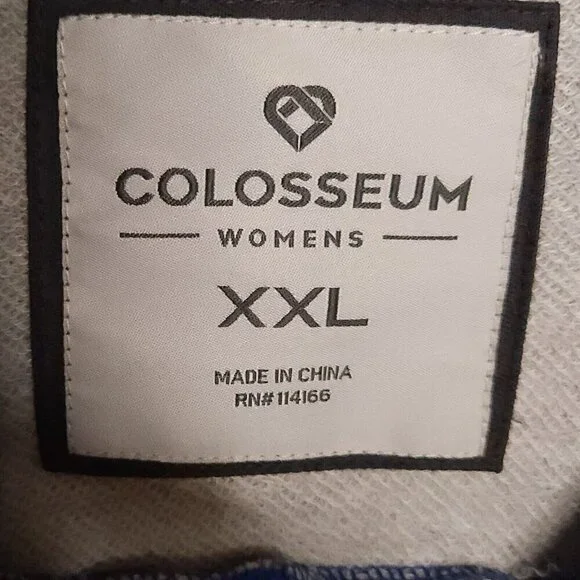 University Of Kansas Colosseum New Grey Blue Sweatshirt XXL - Picture 5 of 7